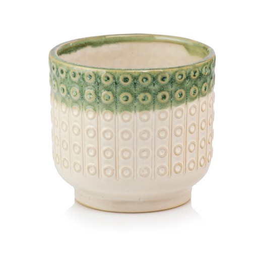 Osłonka Doniczka Ceramiczna Vintage 14x13 cm
