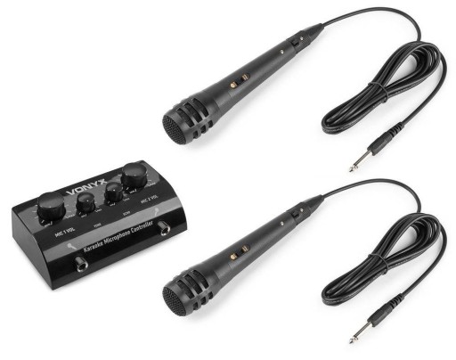 Полный микшерный пульт KARAOKE SET с 2 микрофонами