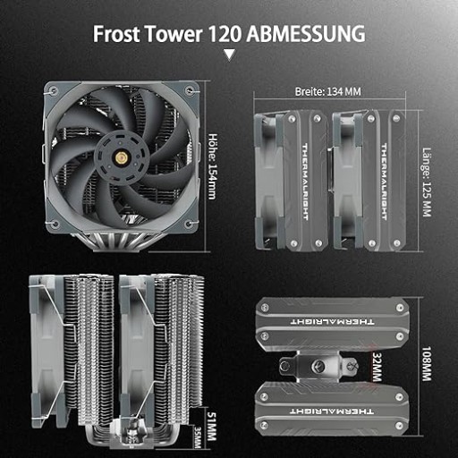 Chłodzenie procesora Thermalright Frost Tower 120