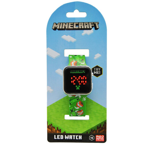 Детские цифровые светодиодные часы Minecraft 69041