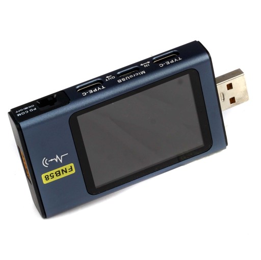 Многофункциональный USB-тестер с Bluetooth USB-C по напряжению и току FNIRSI FNB58