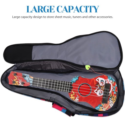 TORBA UKULELE 23-CALOWY ORGANIZER UKULELE MUZYCZNY