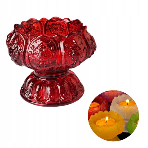 Стеклянный подсвечник Tealight Lotus для вечеринки