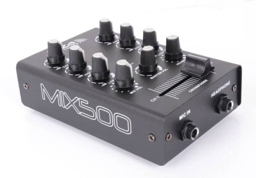 Kompaktowy Mikser 2-kanałowy dla DJ-a CROSSFADER