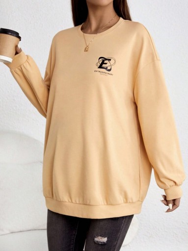 SHEIN Bluza ciążowa z grafiką bez kaptura L