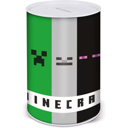 КОПИЛКА Большая металлическая банка XL MINECRAFT