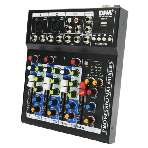 АУДИОМИКШЕР USB MP3 АНАЛОГОВЫЙ 4 КАНАЛА DNA MIX 4