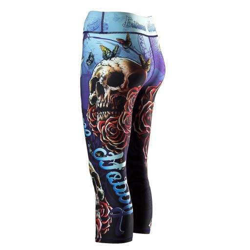 Krótkie spodnie sportowe 3/4 damskie SKULL XL EXTREME HOBBY