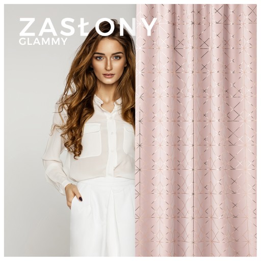 Готовая штора 3D Зигзаг 140х280 на люверсах Glammy White