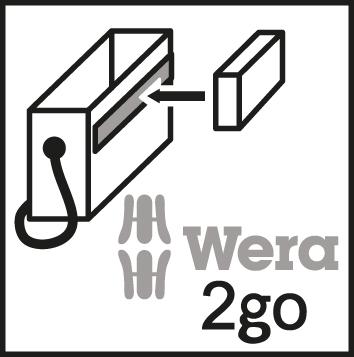 Uchwyt do bitów z magazynkiem Kraftform Kompakt 20 Wera