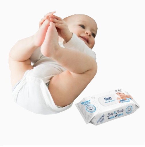 Детские салфетки AQUA WIPES 99% вода 5 шт.