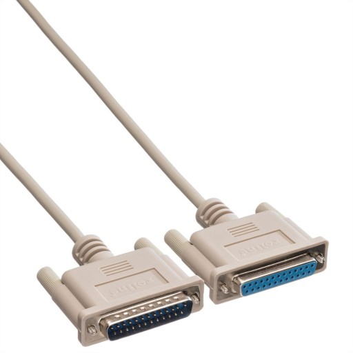 Последовательный кабель RS-232 D-Sub DB25 M/F, 1,8 м