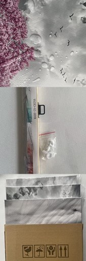 Картины подвесные на стену, холст, 3 ШТ 90Х40 СМ Распродажа!!!
