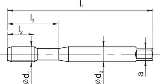 Метчик для мелкой резки HSS M8x1