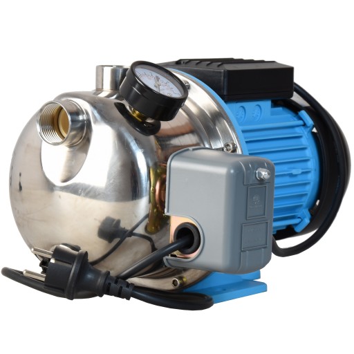 POMPA HYDROFOROWA Z OSPRZĘTEM DO WODY 1100W WYDAJNA 3600L/H INOX KOMPAKT
