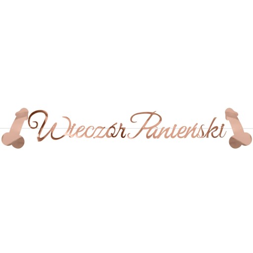 Baner Wieczór Panieński Dekoracja Girlanda Wisząca