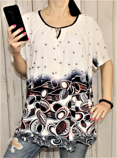 MODNA TUNIKA WIZYTOWA PLUS SIZE 4XL