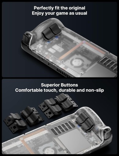 Задняя панель JSAUX, совместимая с Steam Deck PC0106, белая (1775)