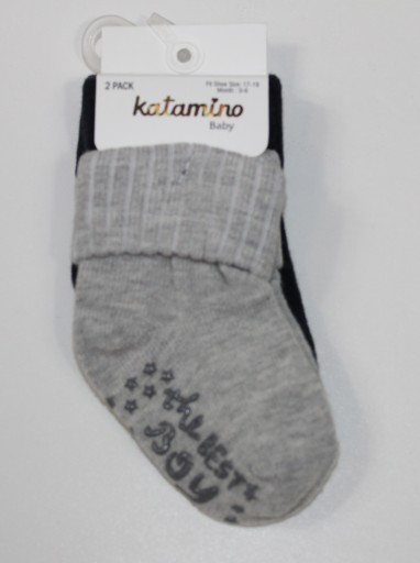 Носки из АБС-пластика, 2 шт. 68-80 см 6-12 месяцев KATAMINO