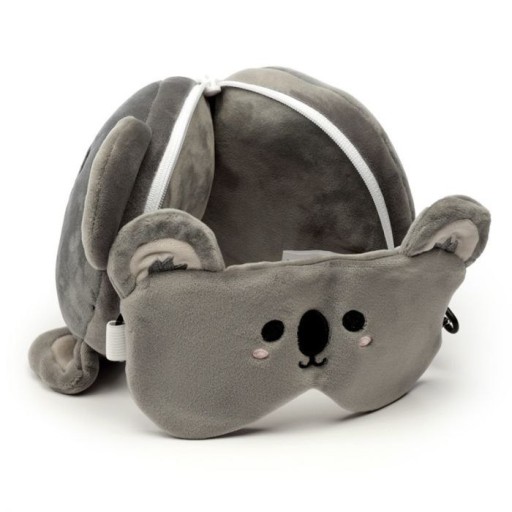 Мягкая дорожная подушка Relaxeazzz с повязкой на глаза - Koala