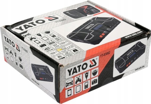 ПУСКОВОЕ УСТРОЙСТВО YATO POWERBANK 12000 мА ЖК-ДИСПЛЕЙ 12 В YT-83082