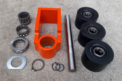 Wózek rotacyjny do transportu maszyn Wr6/18 Rolki