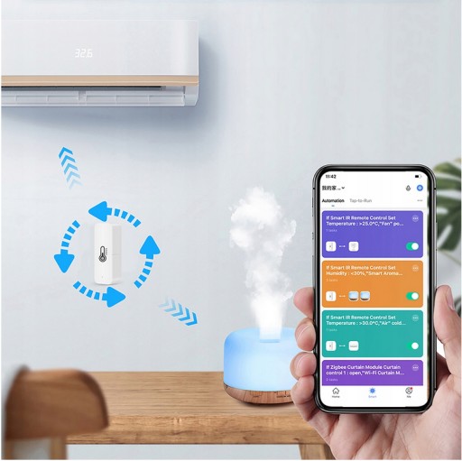 TUYA SmartLife + 2x термометр-гигрометр AAA WiFi