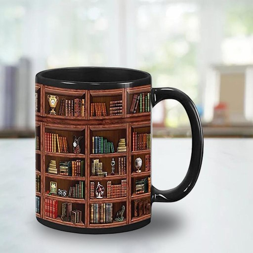 Кружка с книжной полкой 2x мл Кружка New Librarian's Bookworm
