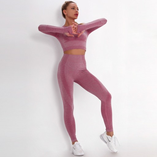 SPORTS SET топ бесшовные леггинсы для фитнеса M