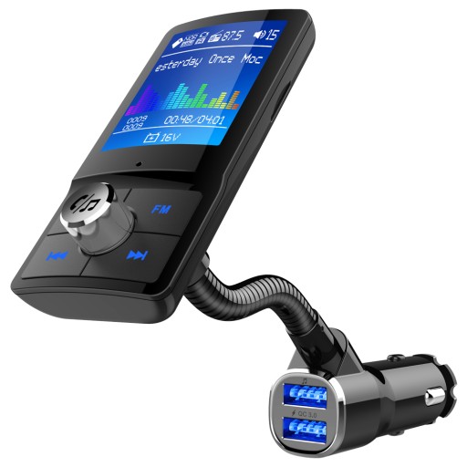 Bluetooth FM-передатчик, USB-зарядное устройство с быстрой зарядкой.