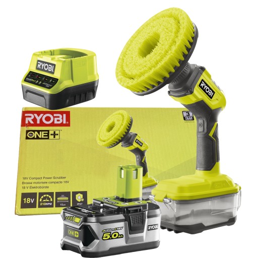 SZCZOTKA OBROTOWA MYJĄCA 18V Ryobi ONE+ R18CPS 5Ah
