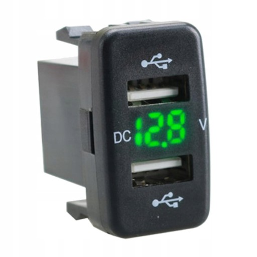 Samochodowy podwójny adapter gniazda USB