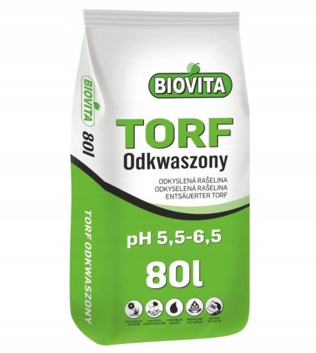 TORF ODKWASZONY OGRODOWY PODŁOŻE DO ROŚLIN BIOVITA 80L 42szt PALETA