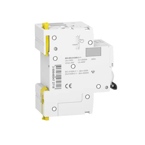 Устройство защитного отключения 230 В IP20 16 А 1N-полюсный A9D56616 SCHNEIDER