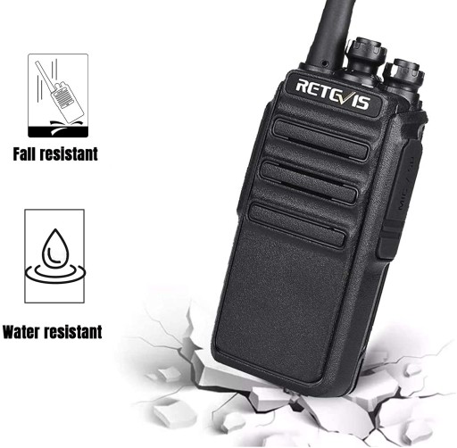 Retevis RT24 Walkie Talkie, радио PMR446 с гарнитурой, 3 км
