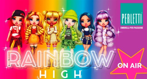 Parasolka Parasol przeciwdeszczowy dziecięcy Rainbow High MGA PERLETTI