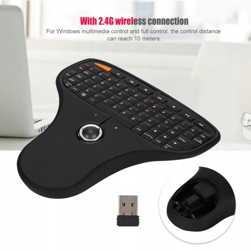 N5901 Трекбольная QWERTY-клавиатура, 2,4G, беспроводная связь