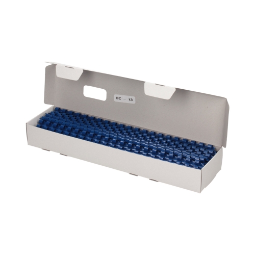 Grzbiety plastikowe do bindowania 10 mm niebieski