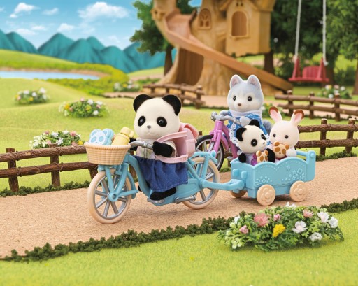 SYLVANIAN Families НА ВЕЛОСИПЕДЕ С ПАНДОЙ 5652