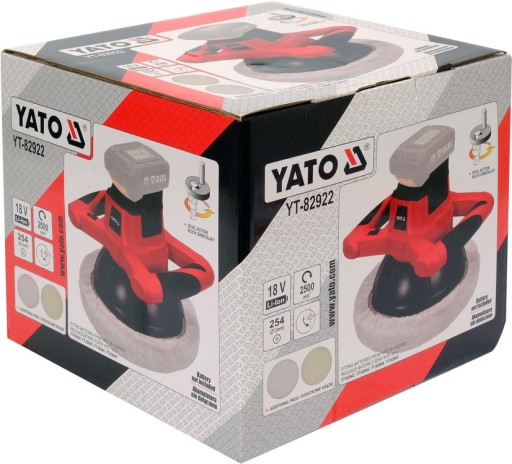 YATO - АККУМУЛЯТОРНАЯ ПОЛИРОВАЛЬНАЯ МАШИНА 18В 254мм