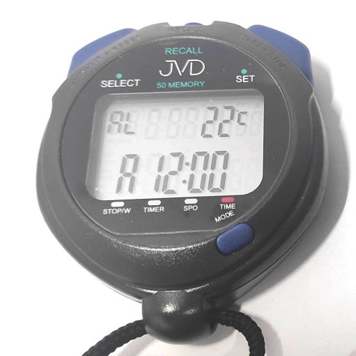 STOPER JVD ST2250 1/100 10h TIMER TERMOMETR 50 LAP