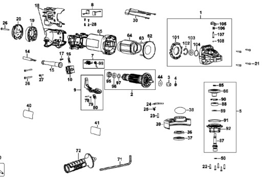 Ротор DeWalt для DWE4233, DWE4235, DWE4237, DWE46107