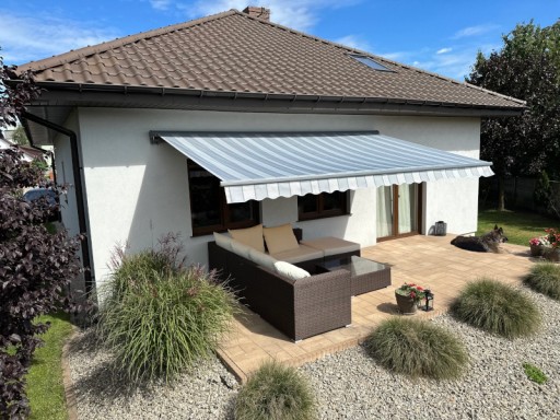 Тент электрический 300х250 Grey Stripes PREM
