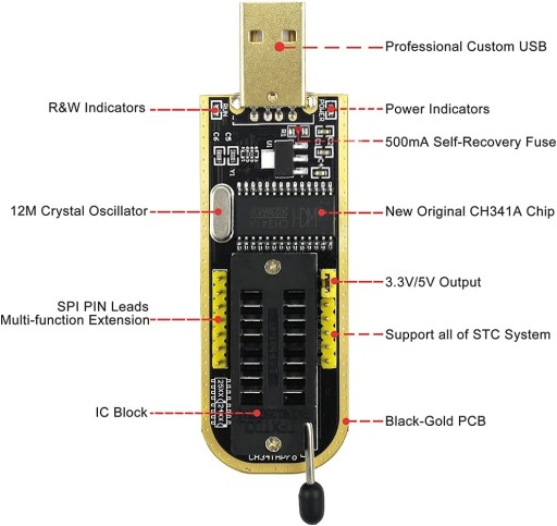 KeeYees SOIC8 SOP8 TestClip для программатора EEPROM