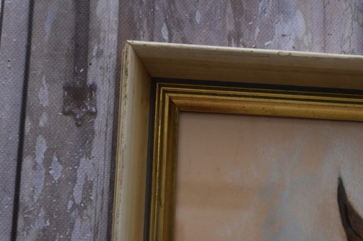 WOJCIECH KOSSAK GŁOWA KONIA KOŃ PASTEL STARY OBRAZ
