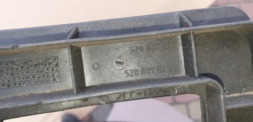 VW FOX НАКЛАДКА ЗАДНЕГО БАМПЕРА 5Z0807863