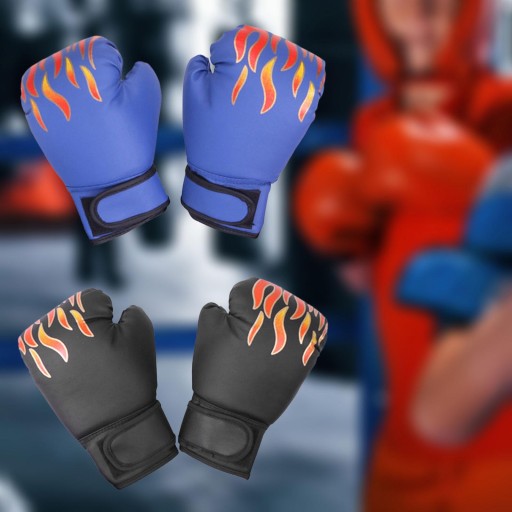 2 пары детских боксерских перчаток Mma Karate Punch Mitts, черно-синие