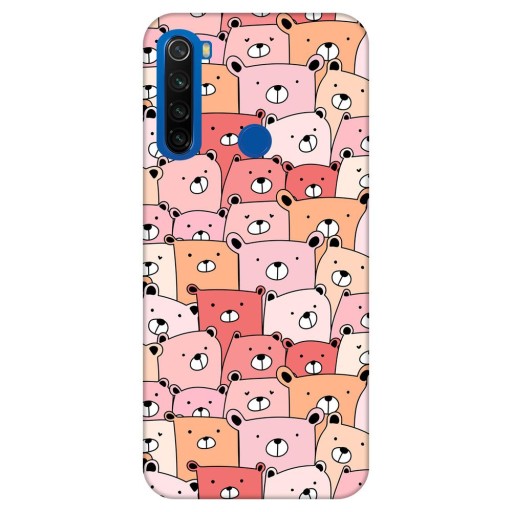 Случай для Xiaomi Redmi Note 8t Patterns Teddy Bear Teddy Bear Panda Bear