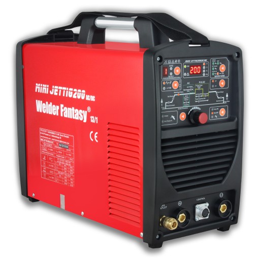 ИНВЕРТОРНЫЙ СВАРОЧНЫЙ АППАРАТ TIG MINI JET TIG 200 AC/DC PULS ММА-МАСКА ШЛЕМ