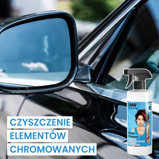 Płyn mycia szyb okien luster reflektorów samochodowych bez smug LAAV 500 ml